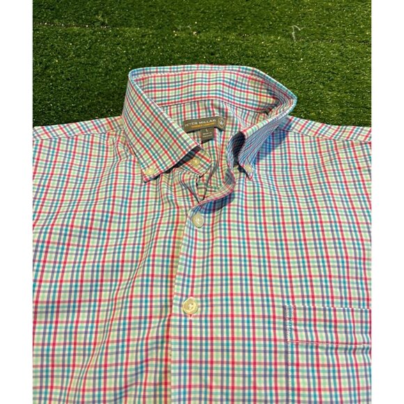Peter Millar Other - Peter Millar shirt mens large pink purple summer comfort long sleeve nylon 37